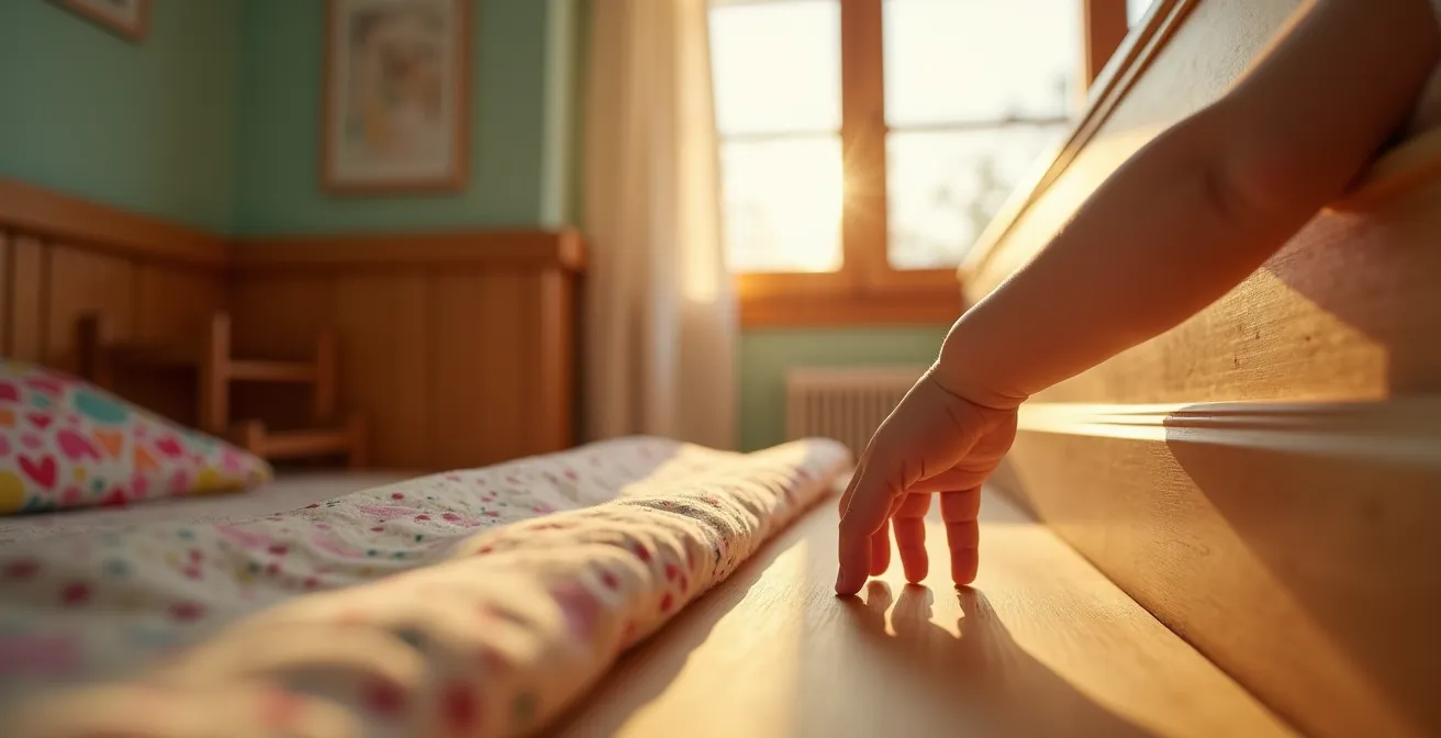 Habitación infantil con friso de madera a media altura instalado con aislante térmico