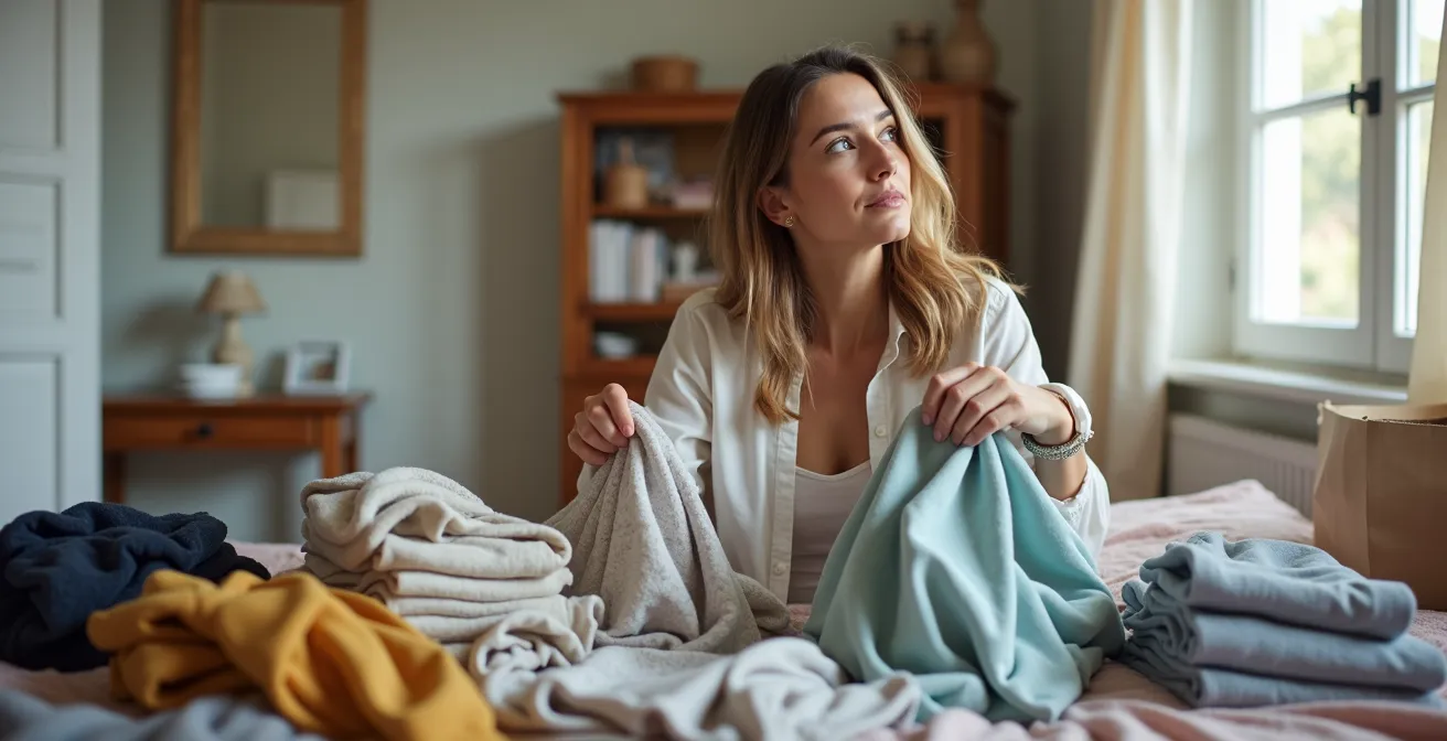 Proceso de selección y eliminación de prendas para crear un armario cápsula eficiente