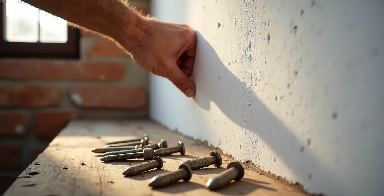 Demostración de prueba de solidez de pared y tipos de anclajes